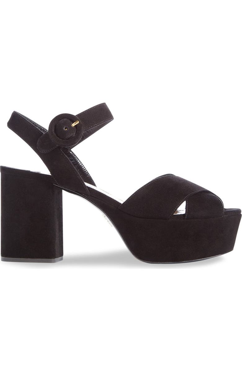 Prada Strappy Platform Sandal, Alternate, color,