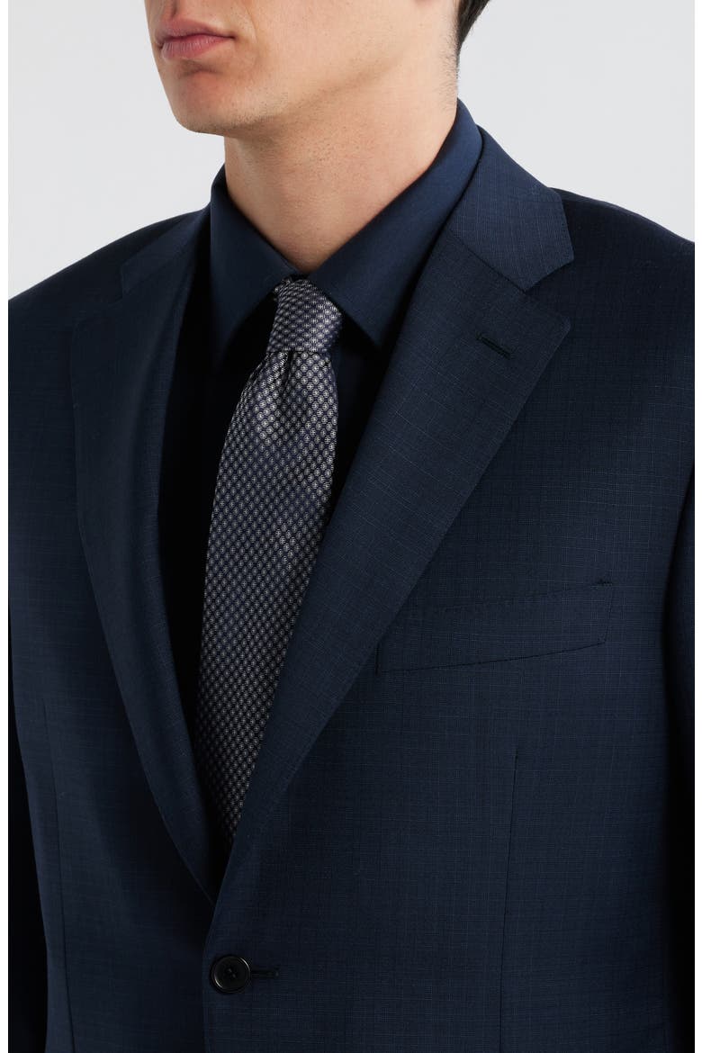Siena Regular Fit Navy Slub Wool Suit, Alternate, color, NAVY