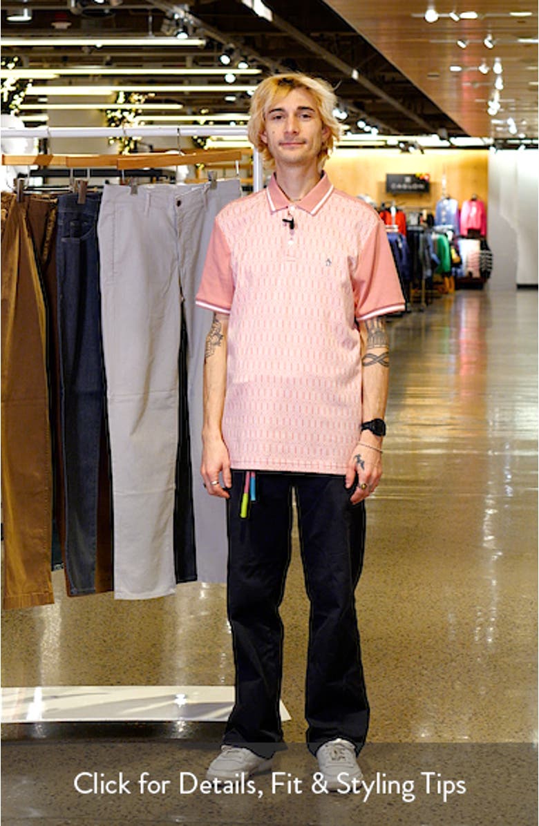 Geo Jacquard Cotton Polo, sales video thumbnail