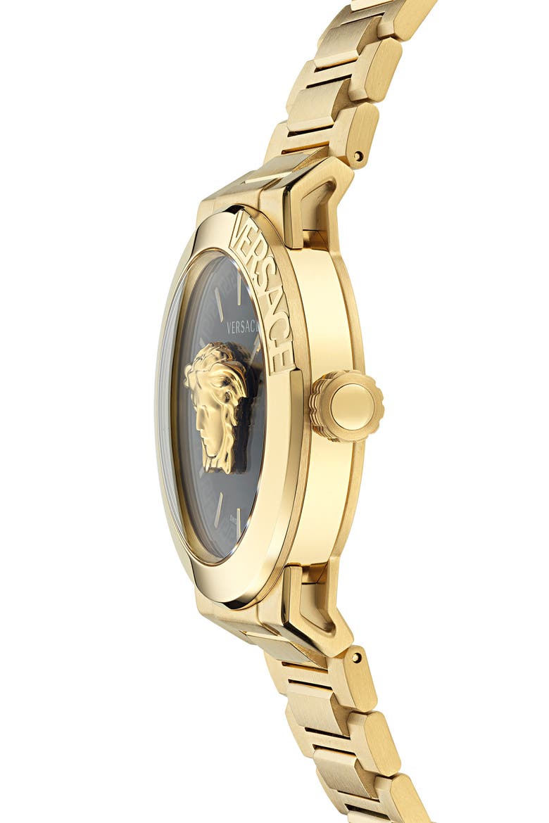 Medusa Infinite Bracelet Watch, 45mm, Alternate, color, IP YELLOW GOLD