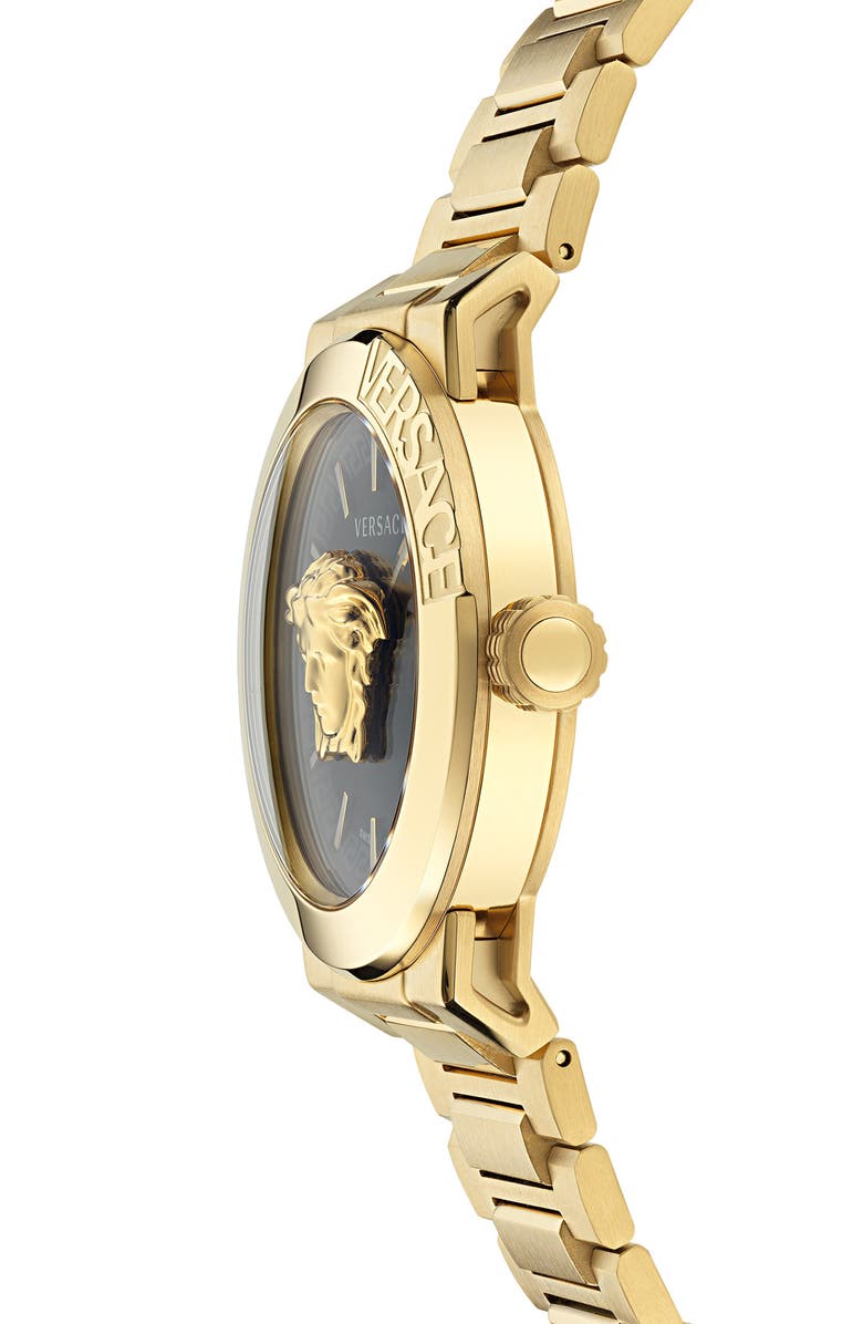 Versace Medusa Infinite Bracelet Watch, 45mm, Alternate, color, Ip Yellow Gold