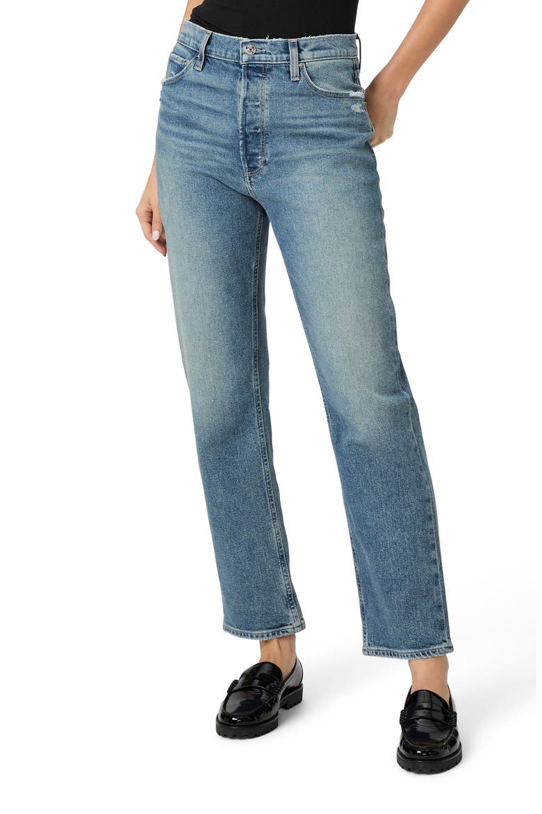 Sawyer High Waist Straight Leg Jeans, Main, color, STORYBOOK DISTRESSED