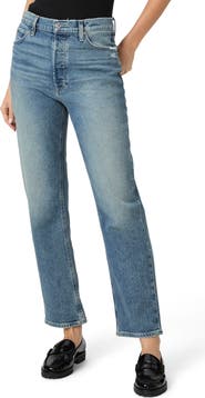 PAIGE Sawyer High Waist Straight Leg Jeans