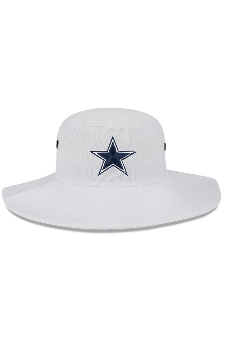 Men's New Era White Dallas Cowboys 2023 NFL Training Camp Panama Bucket Hat, Alternate, color, White