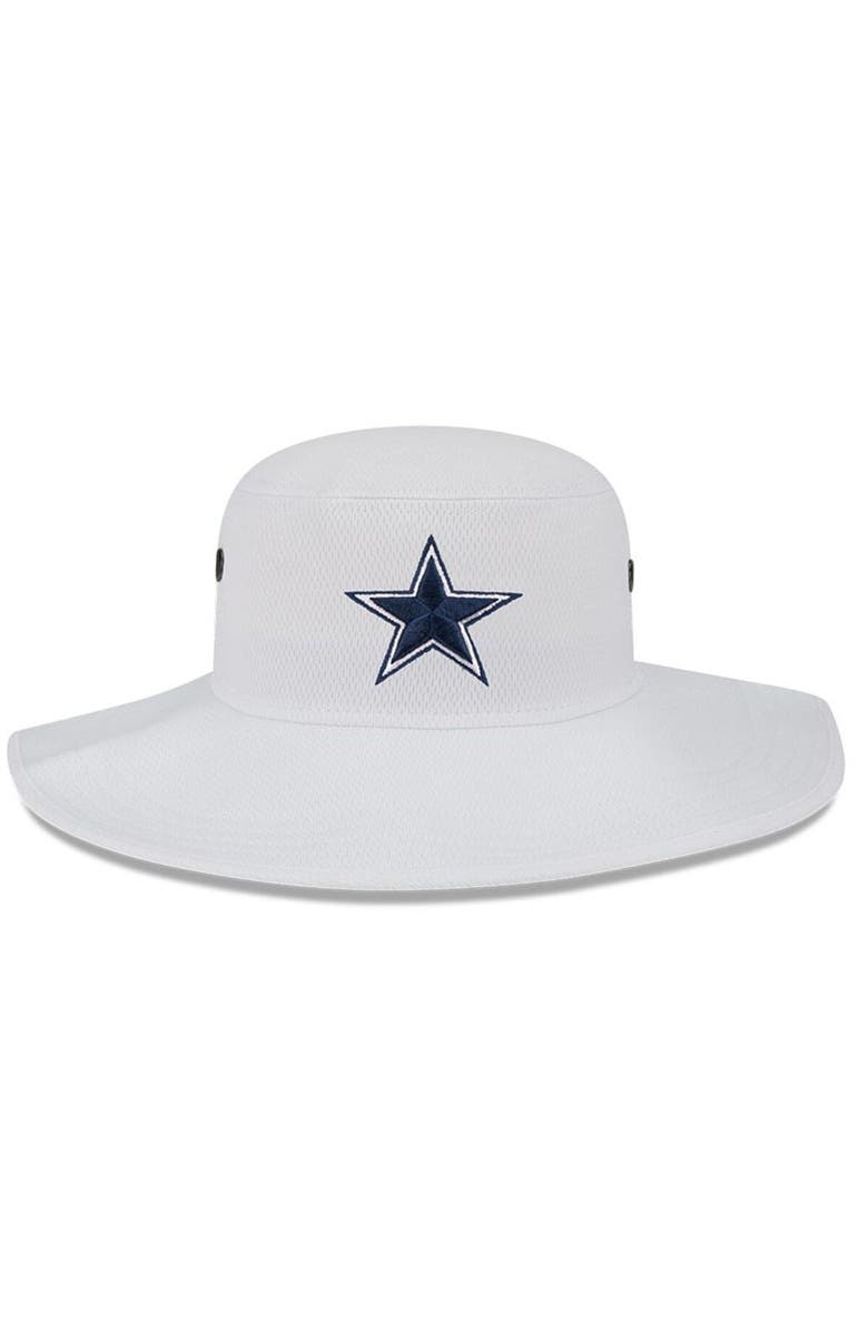 New Era Men's New Era White Dallas Cowboys 2023 NFL Training Camp Panama Bucket Hat, Alternate, color, White