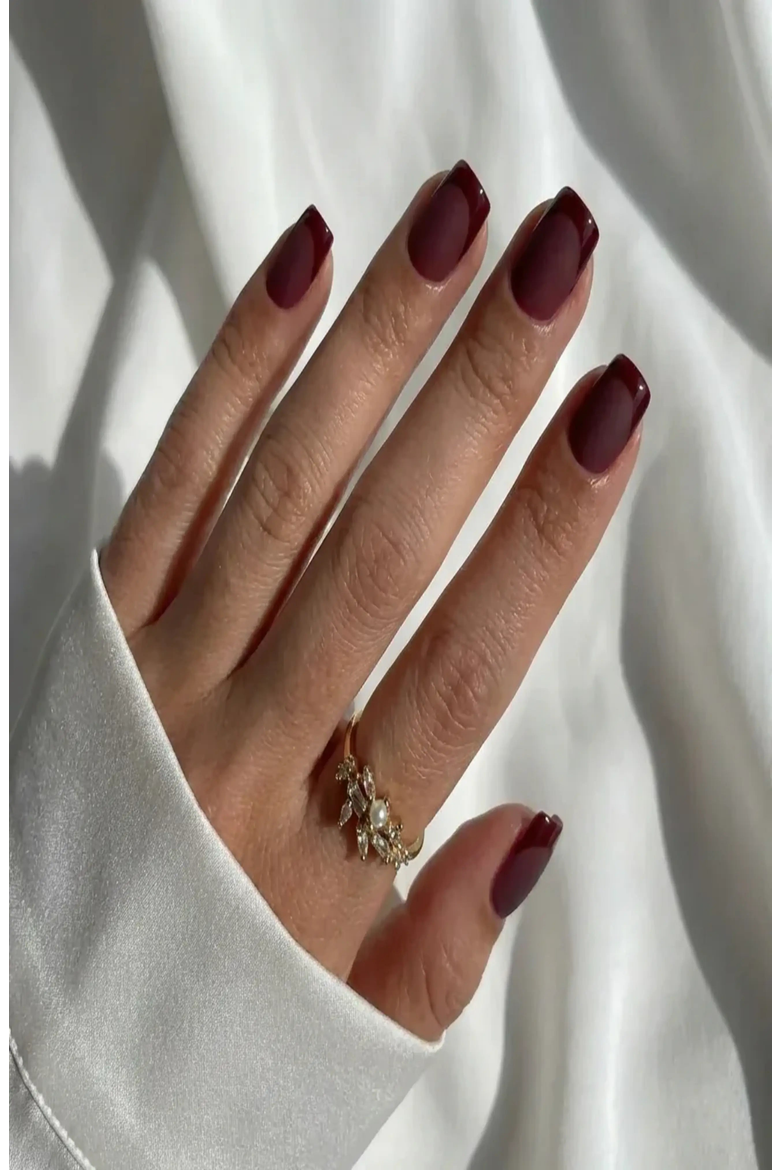 Plum Velvet Square Press-On Nails, Alternate, color, Plum Velvet