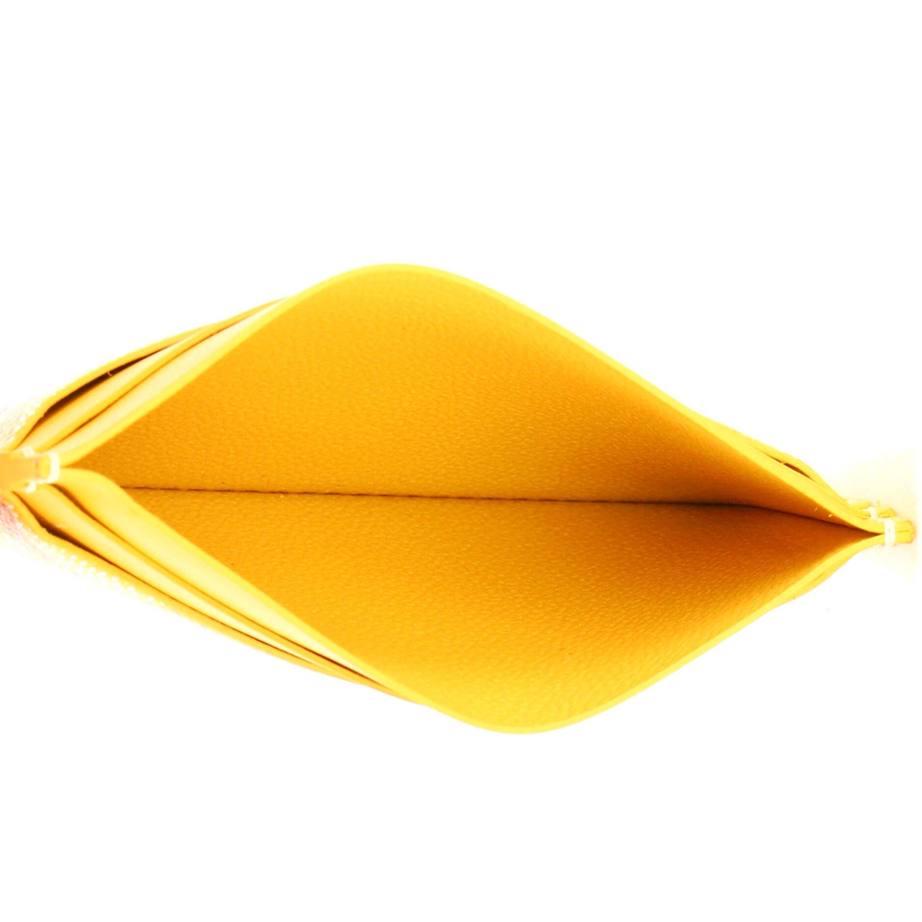 Pre-Owned Goyard Saint Sulpice Card Holder Coated Canvas, Alternate, color, Yellow