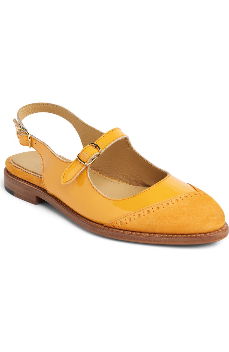 THE OFFICE OF US Miss Amelia Slingback Mary Jane Flat, Main, color, Mango