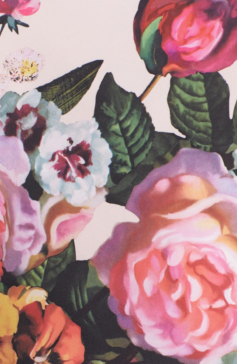 Ted Baker London 'Nude Oil Painting' Floral Print Dress, Alternate, color, 