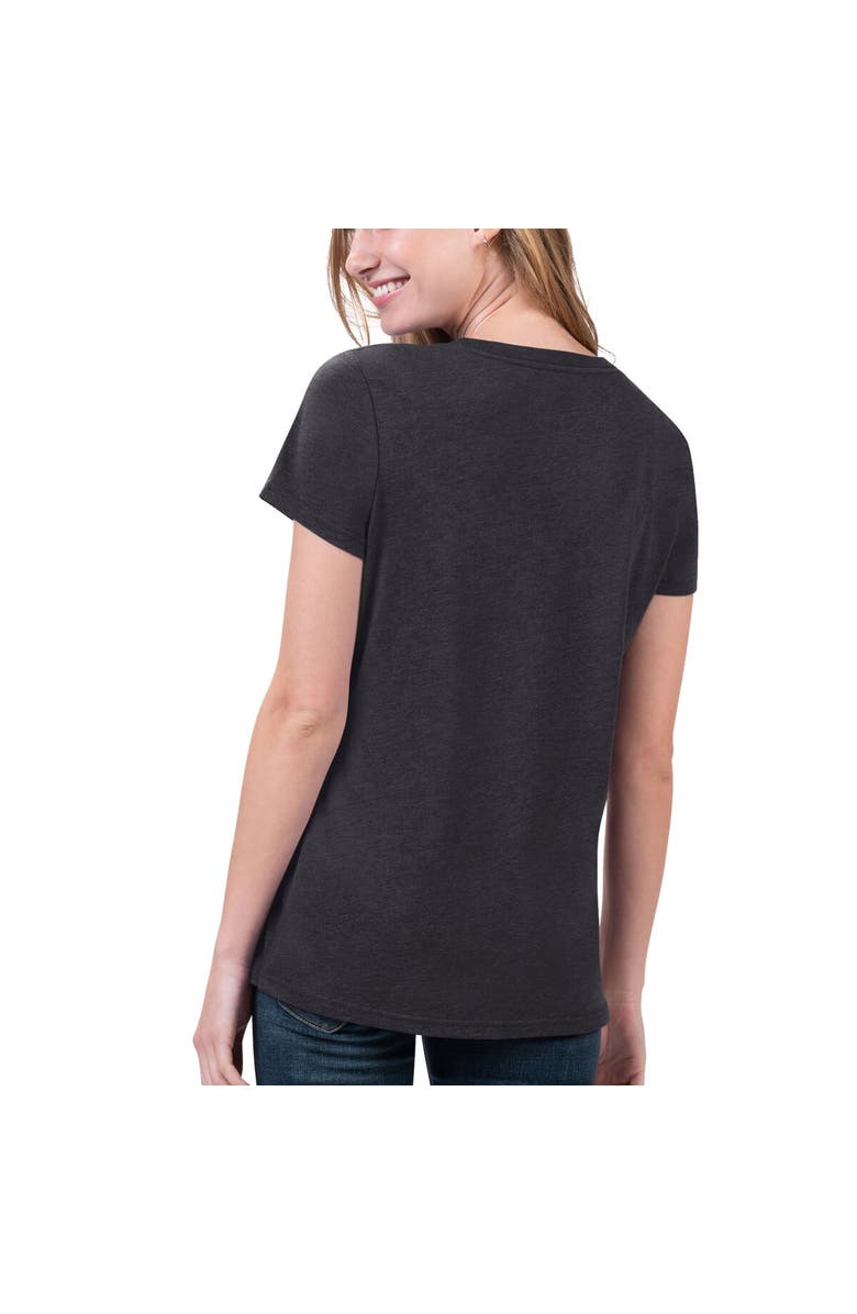 G-III 4HER BY CARL BANKS Women's G-III 4Her by Carl Banks Heathered Black Carolina Panthers Main Game T-Shirt, Alternate, color,