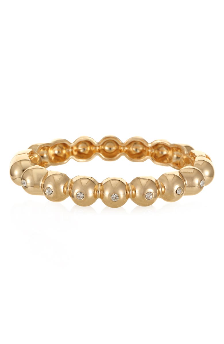 Ettika Crystal Bubble Bangle, Main, color, Gold
