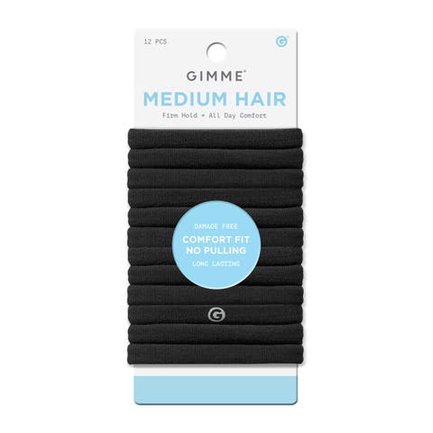 Any Fit Hair Bands, Damage Free Hair Ties Made with Seamless Microfiber Elastics