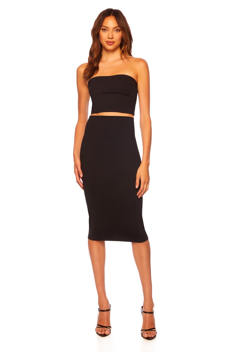 Susana Monaco Slim High Waist Stretch Pencil Skirt, Alternate, color, 