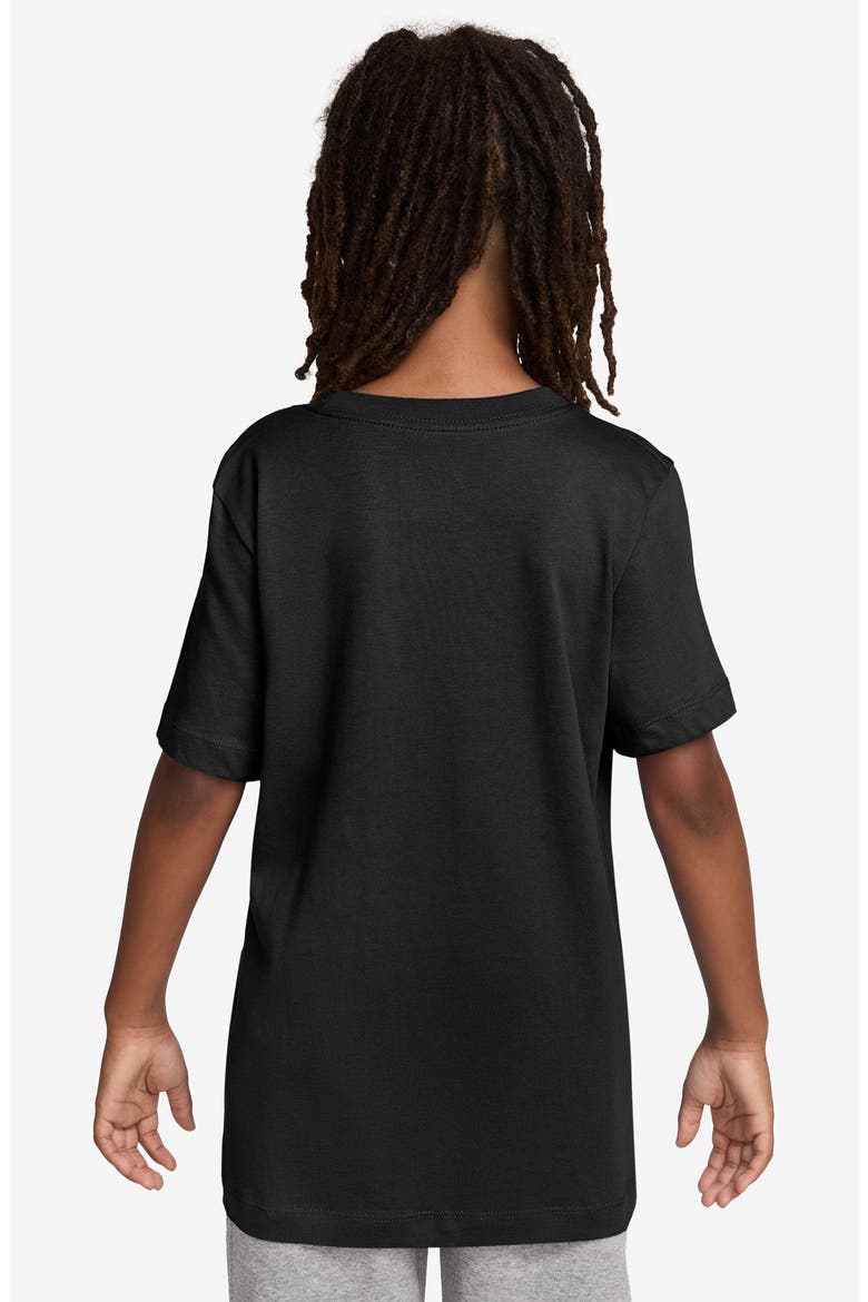 Kids' Sportswear No Finish Line Cotton Graphic T-Shirt, Alternate, color, BLACK