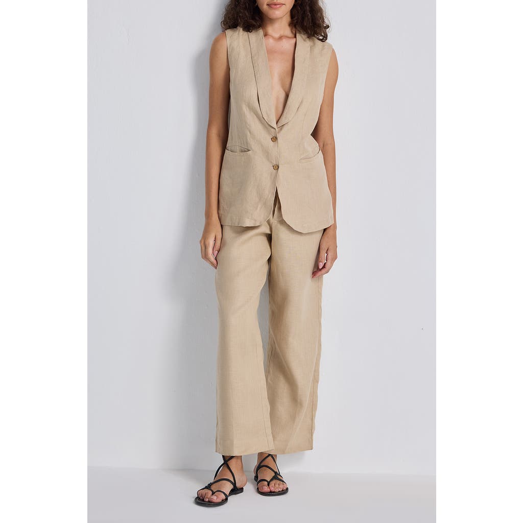 Reistor Wide Leg Pants in Neutral Beige at Nordstrom, Size Medium