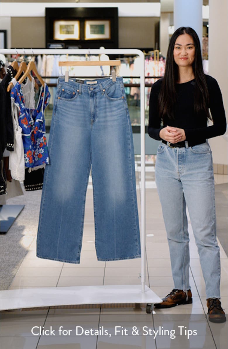 Ribcage High Waist Wide Leg Jeans, sales video thumbnail