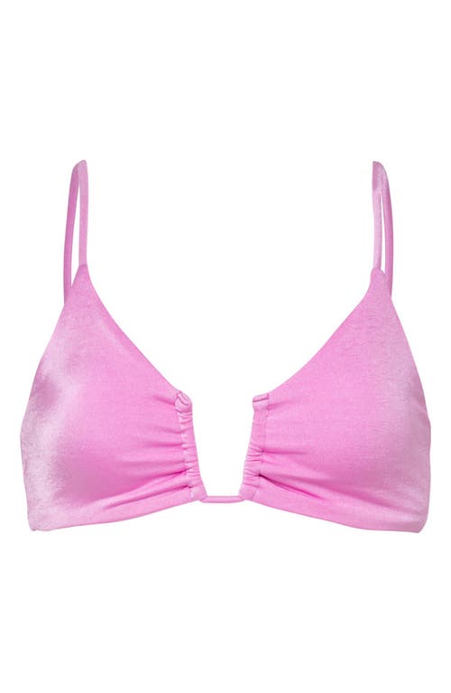 Maaji Bia Fondant Pink Reversible Bikini Top In Purple