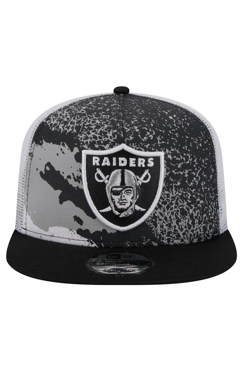 New Era Men's New Era  Black Las Vegas Raiders Court Sport 9FIFTY Snapback Hat, Alternate, color, 