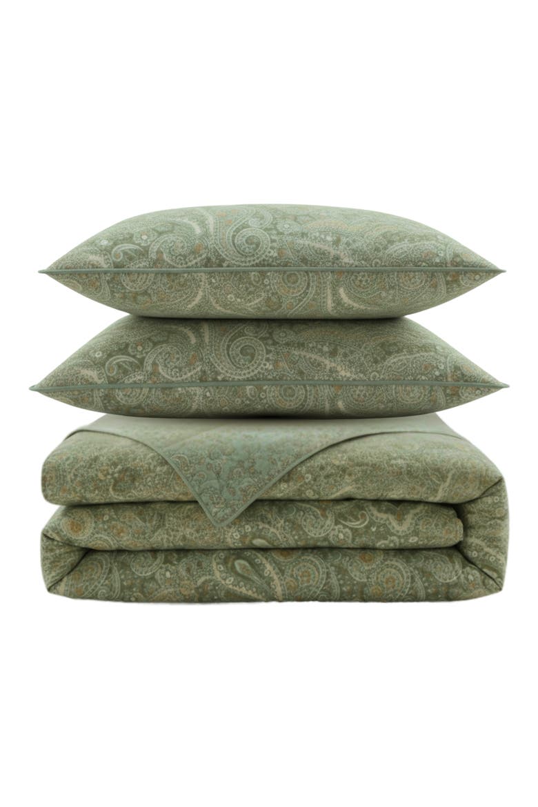 Emilia Reversible Quilt & Sham Set, Main, color, GREEN