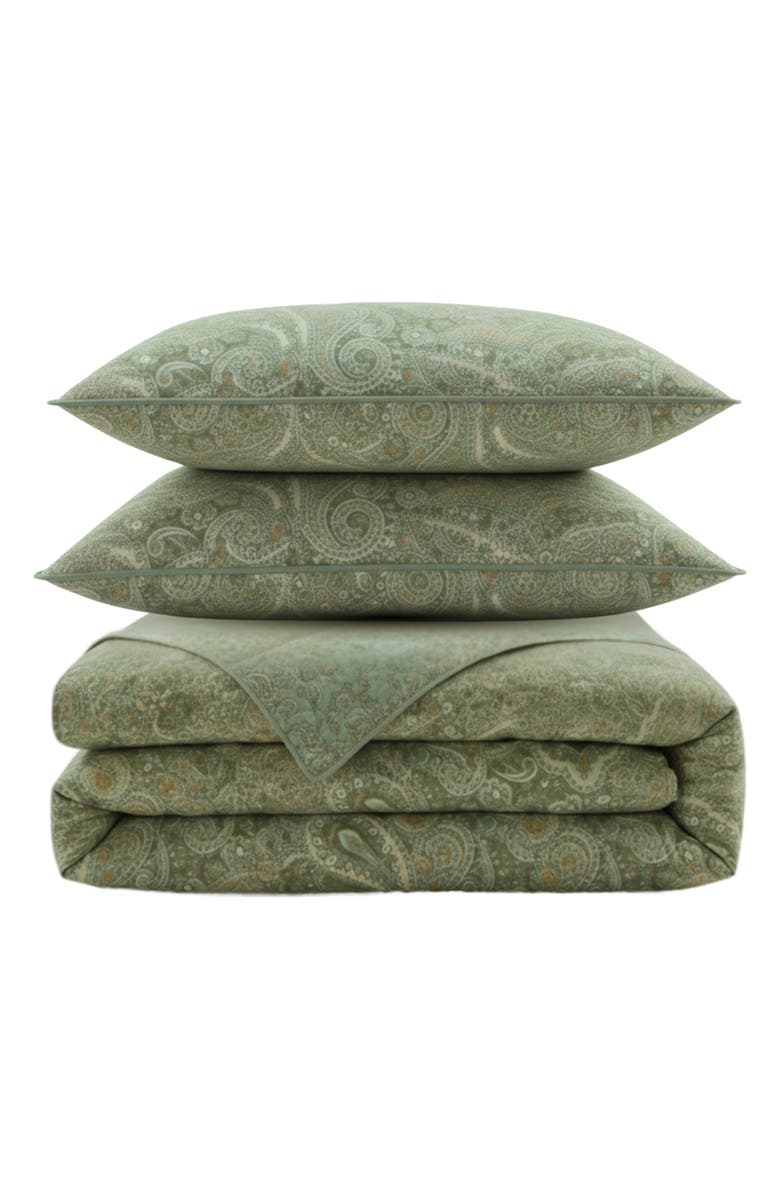 STONE COTTAGE Emilia Reversible Quilt & Sham Set, Main, color, Green