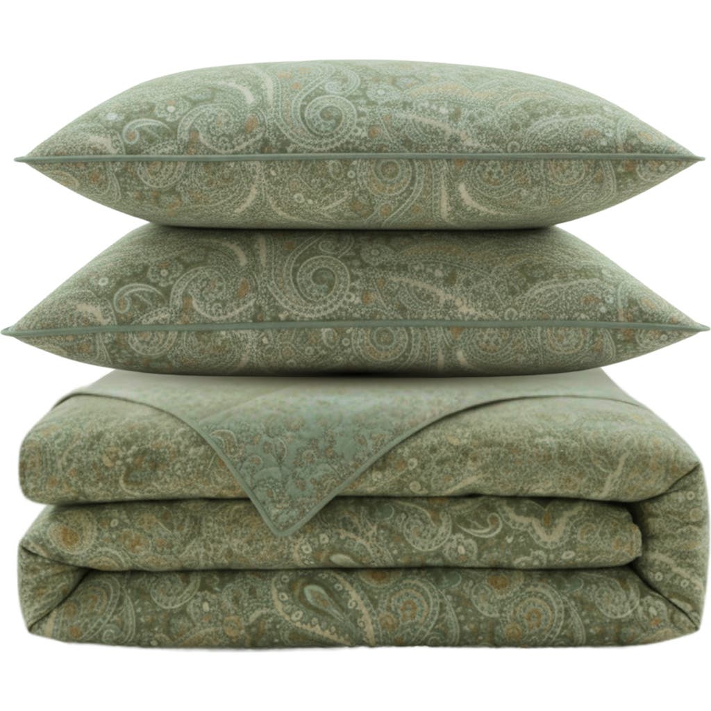 Stone Cottage Emilia Reversible Quilt & Sham Set In Green