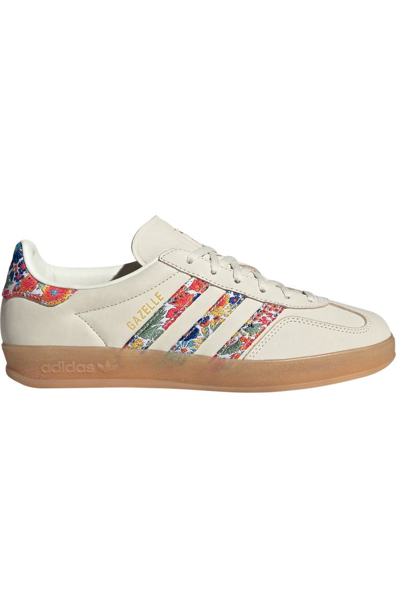 adidas Gazelle Indoor Sneaker, Alternate, color, Off White/ Gold Metallic/ Gum