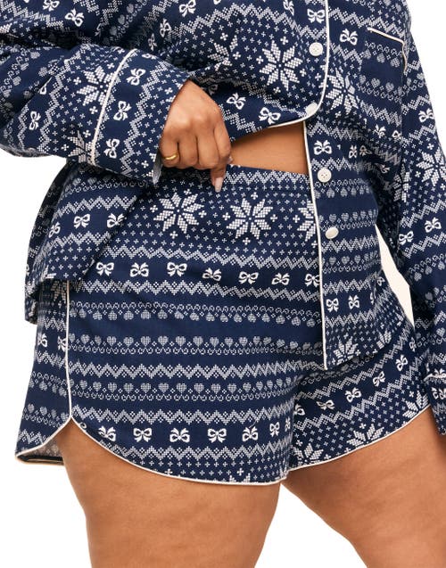 Adore Me Cecelia Pajama Set In Novelty Blue