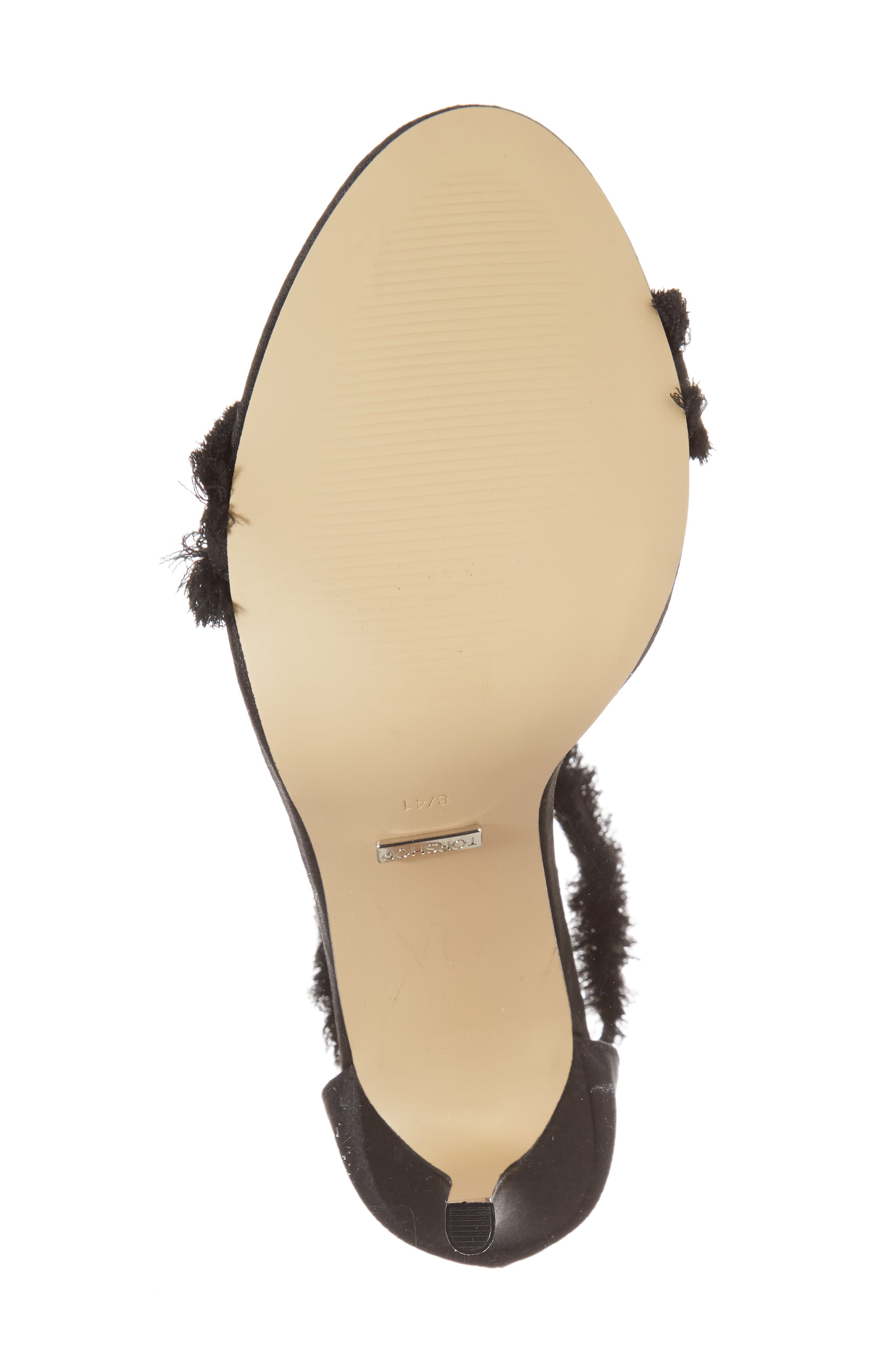 Topshop Riley Fringe Sandal, Alternate, color, 