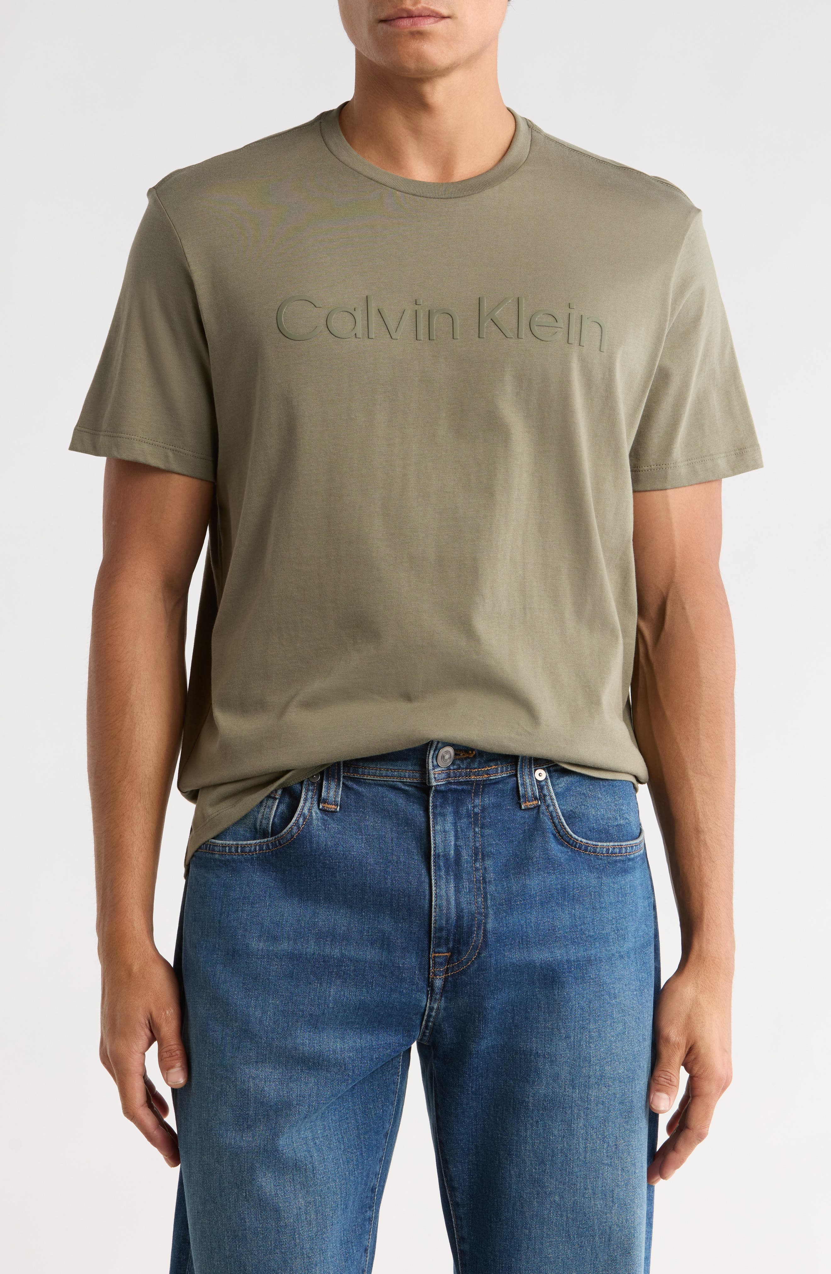 Calvin Klein Standard Logo Cotton Crewneck T-Shirt
