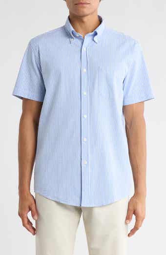 Brooks Brothers Regular Fit Short Sleeve Stretch Cotton Button-Down Shirt