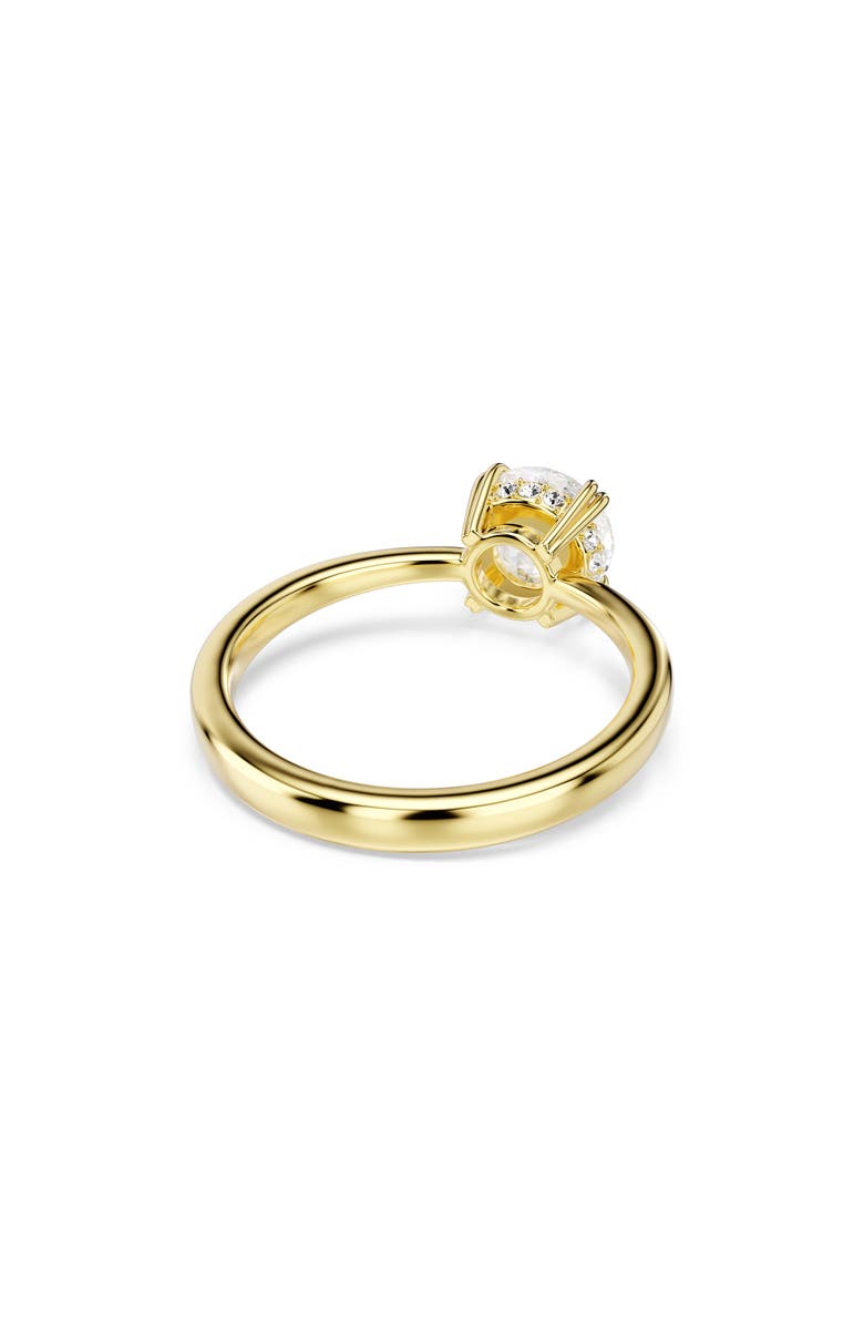 Swarovski Stilla Ring, Alternate, color, Gold/ White