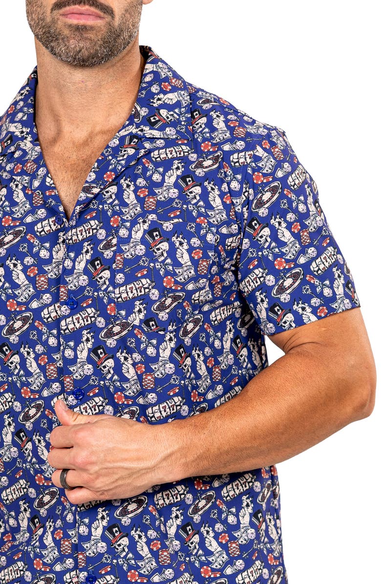 Maceoo Marthy Black Camp Shirt, Alternate, color, 