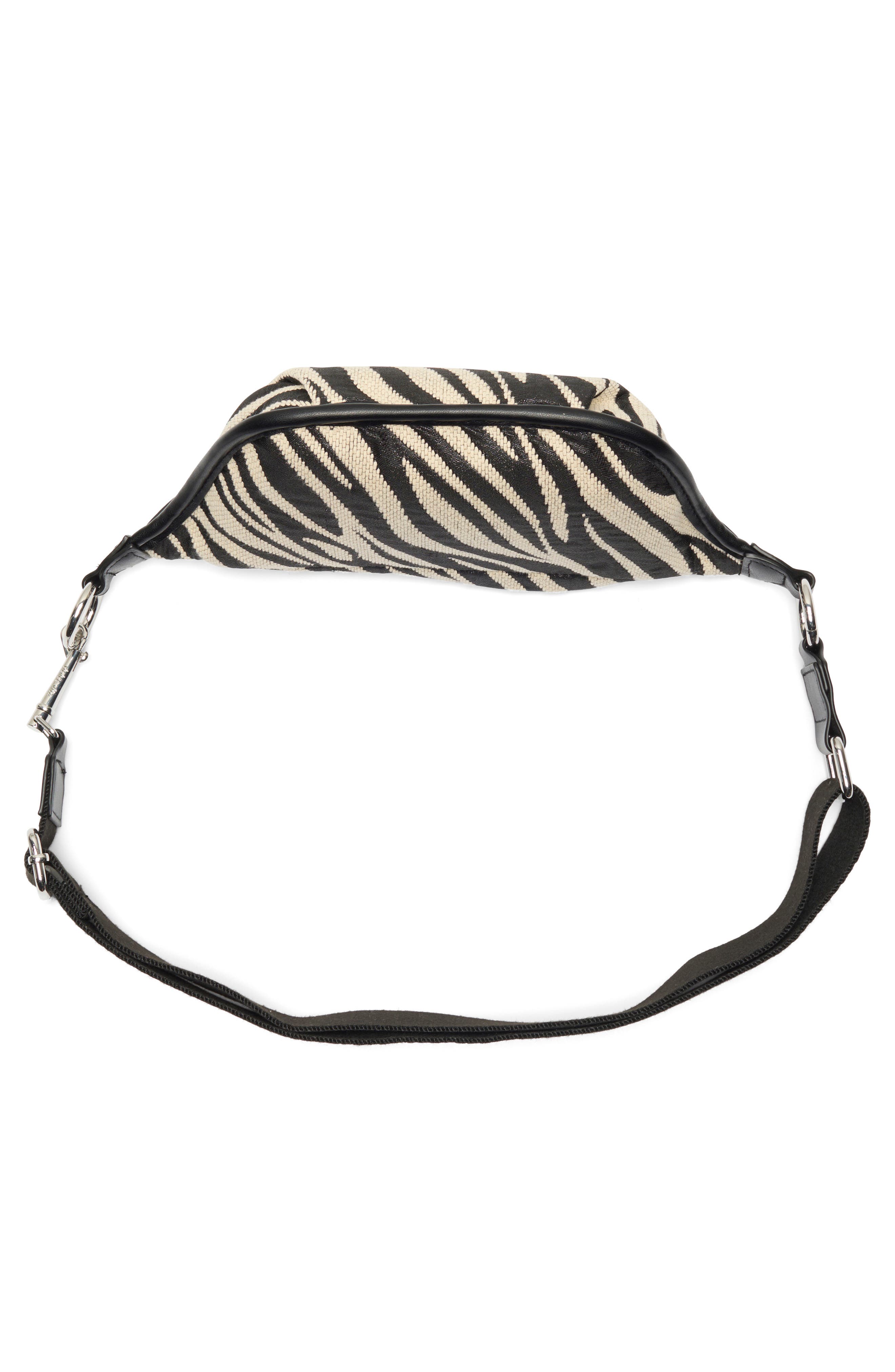 Fabric Belt Bag, Alternate, color, BLACK