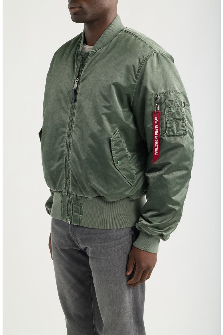 MA-1 Heritage Fit Flight Jacket, Alternate, color, DEEP FOREST