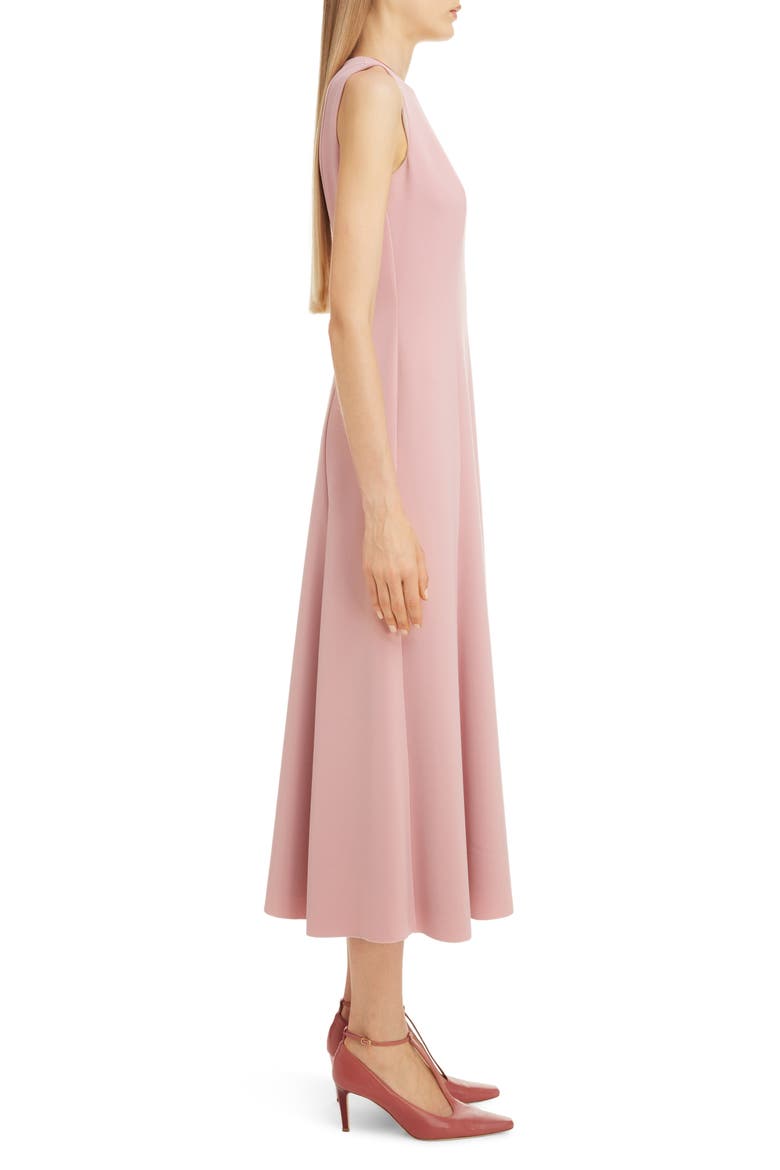 Contrast Stripe Sleeveless Midi Dress, Alternate, color, SNAPDRAGON/ AMARANTHUS