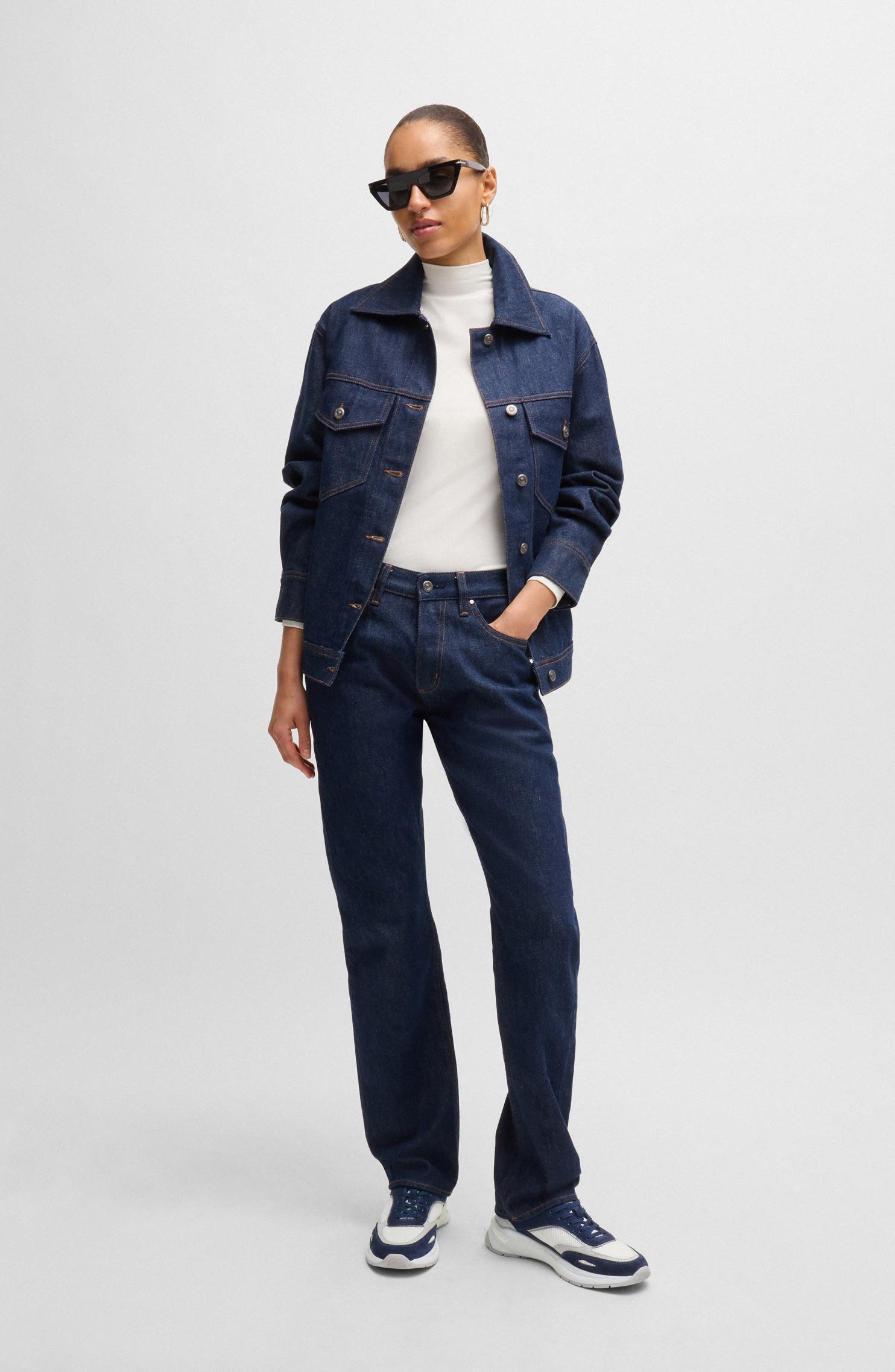 BOSS Skylar Runn Sneaker, Alternate, color, Open White