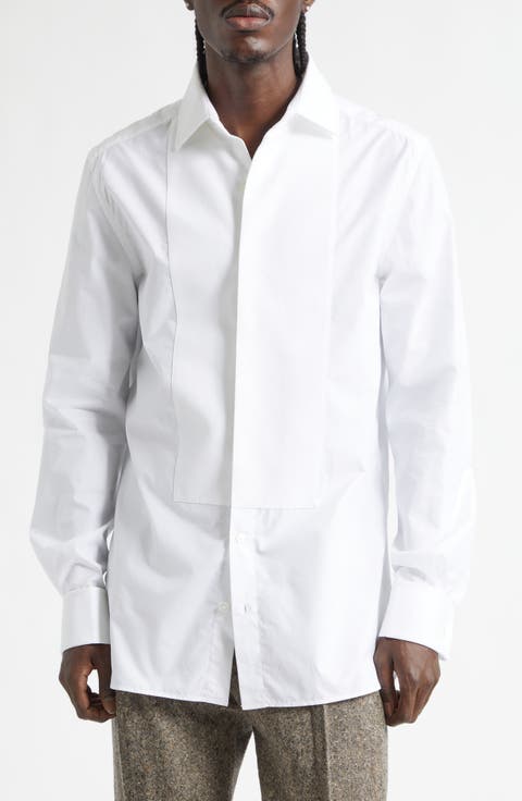 Pleated Front Tuxedo Shirt