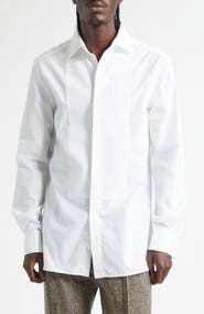 JW Anderson Pleated Front Tuxedo Shirt