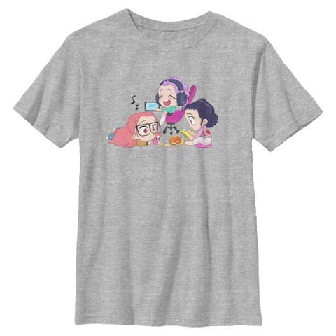 Boy's KPop Demon Hunters Chibi Girls Playing  Graphic T-Shirt