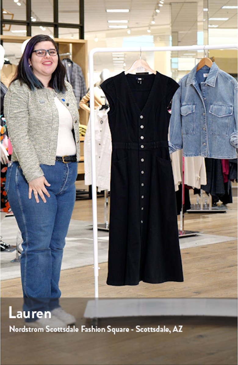 Aida Cotton Blend Midi A-Line Shirtdress, sales video thumbnail