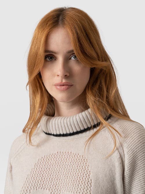 Saint + Sofia Blake Cashmere Skull Sweater In Gray