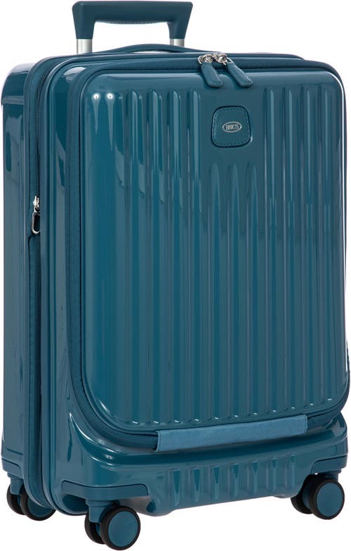 Bric's Positano 21" Carry-on Expandable Spinner W/pocket In Green