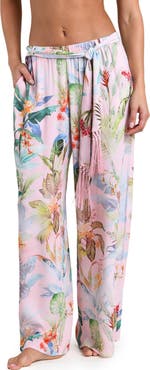 L'AGENCE Colorful Palms Cover-Up Pants