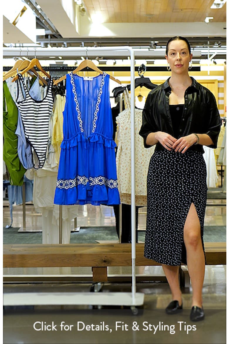 Gwendolyn Lace Trim Cover-Up Minidress video