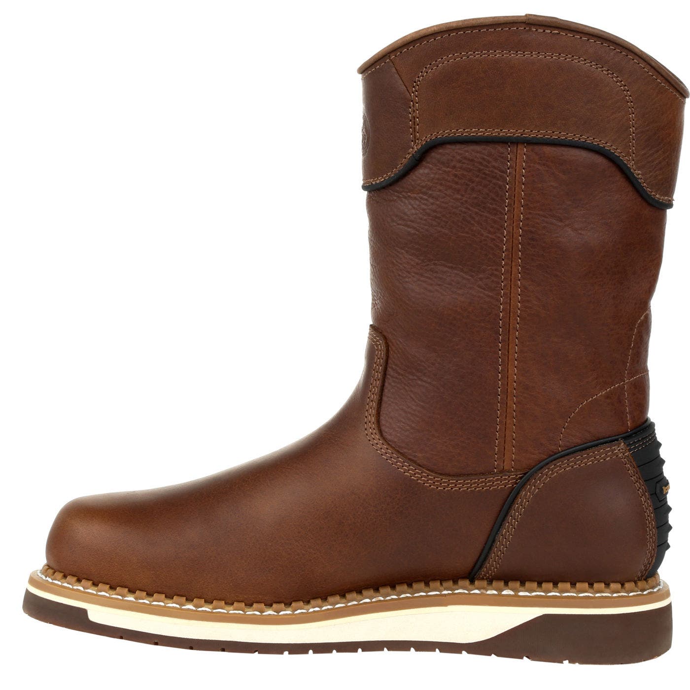 Amp Lt Wedge Waterproof Pull On Work Boot, Alternate, color, BROWN