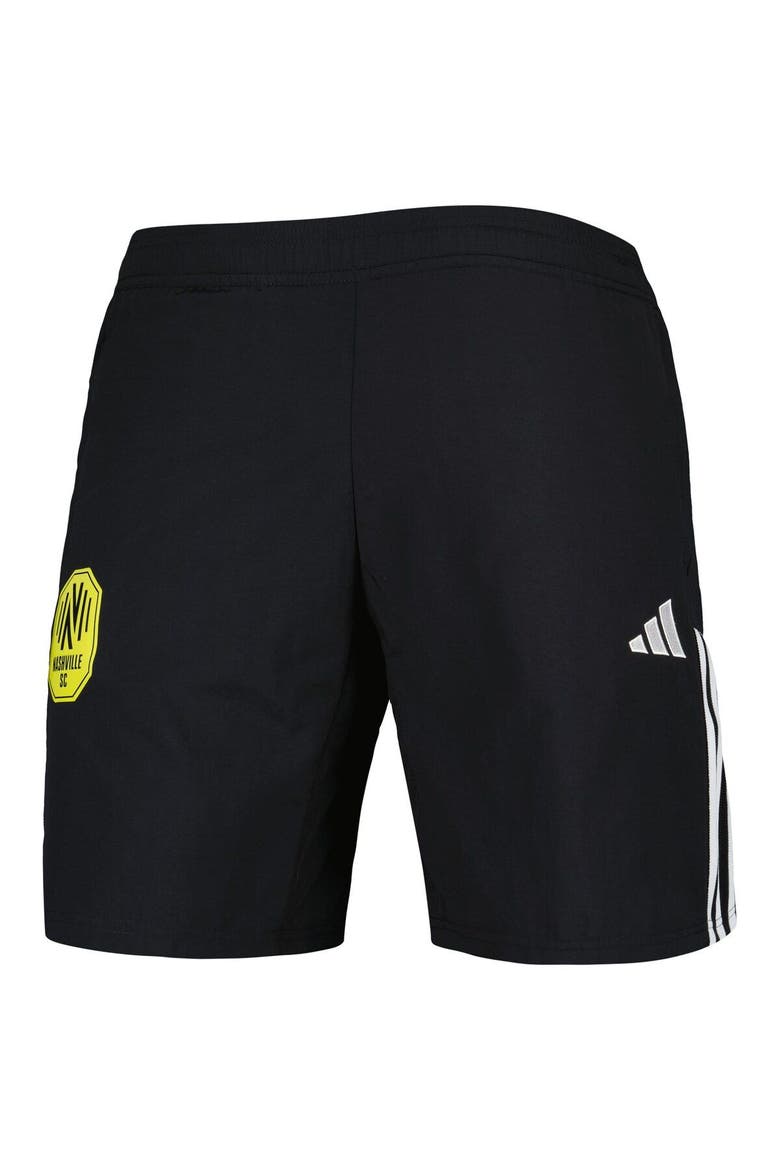 Men's adidas Black Nashville SC Downtime Shorts, Alternate, color, Black