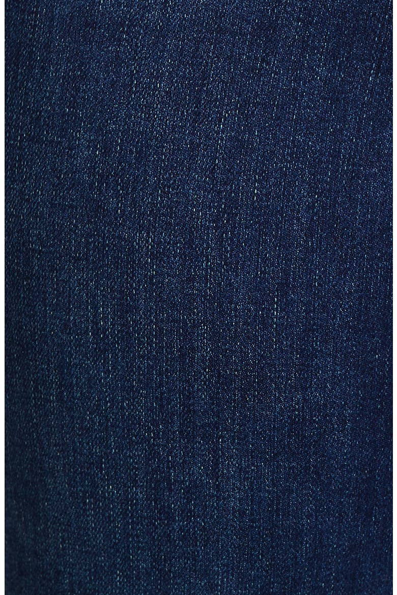 Raw Hem Straight Leg Jeans, Alternate, color, DARK BLUE