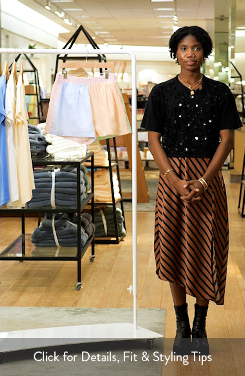 Colorblock Stripe Pull-On Shorts, sales video thumbnail