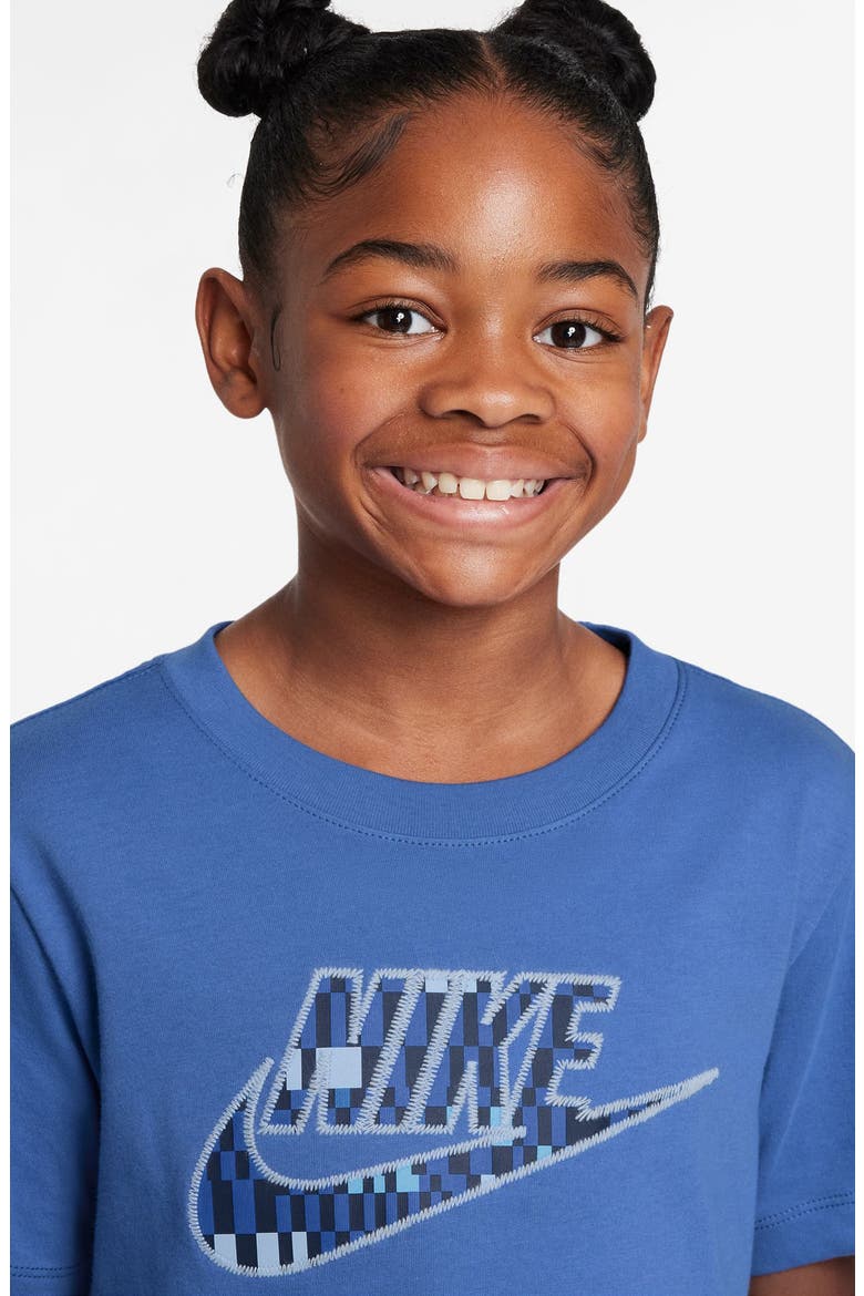Kids' Club Futura Appliqué T-Shirt, Alternate, color, COMET BLUE