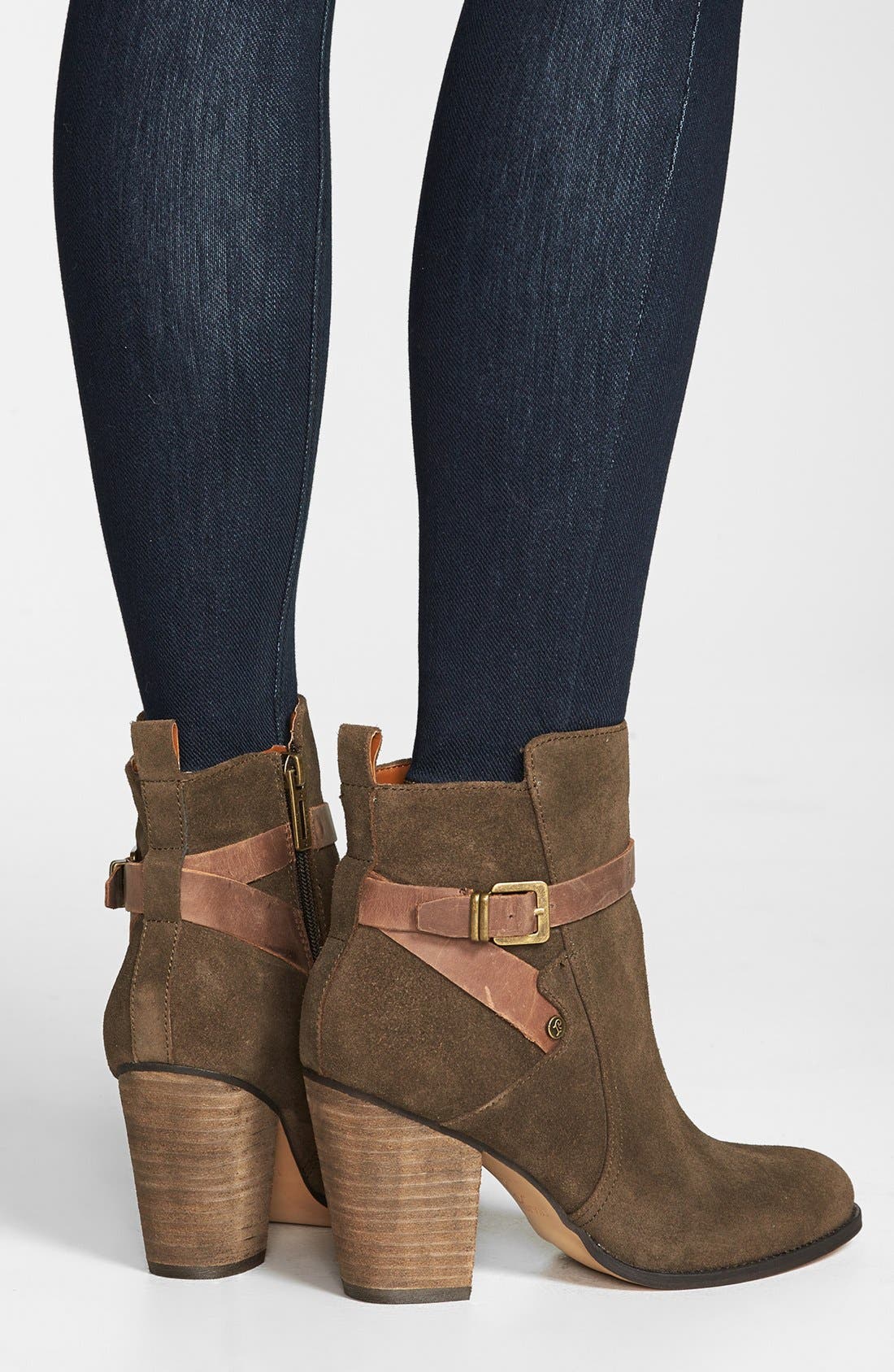 'Folli' Bootie, Alternate, color, BROWN